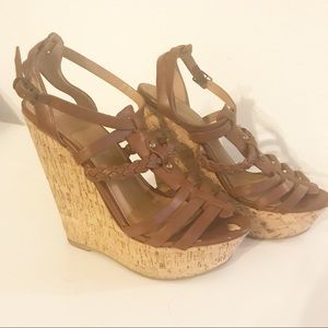 Charlotte Russe brown wedges